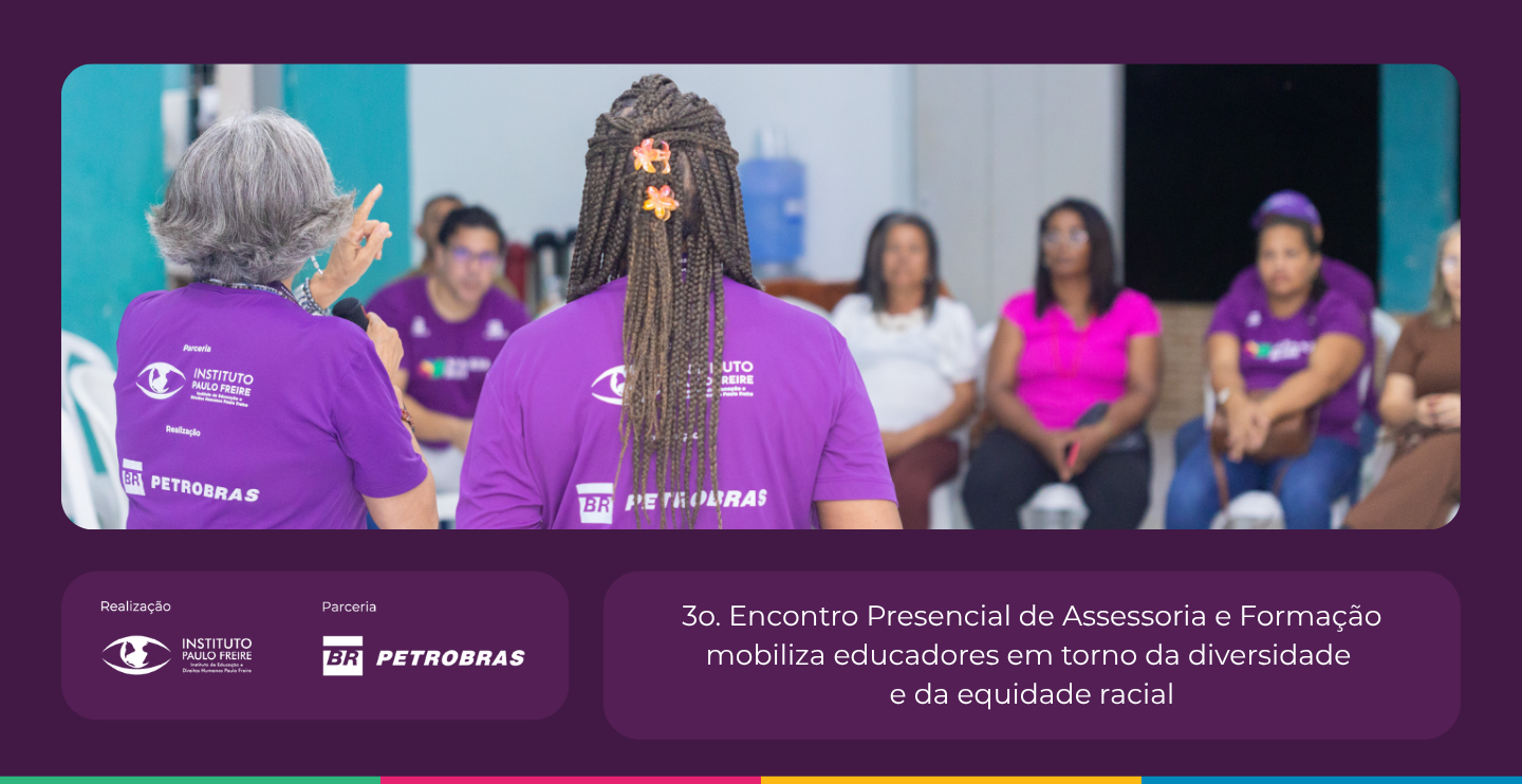 Imagens de pessoas no encontro de assessoria e formação
